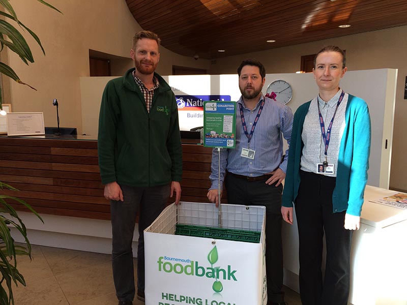 Nationwide donate to Bournemouth Foodbank