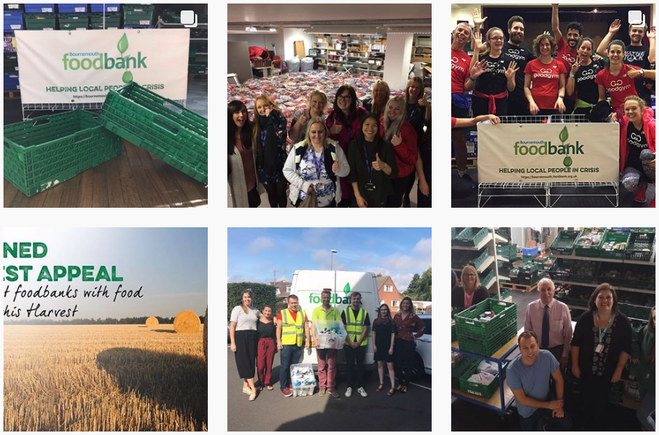 Follow Bournemouth Foodbank on Instagram